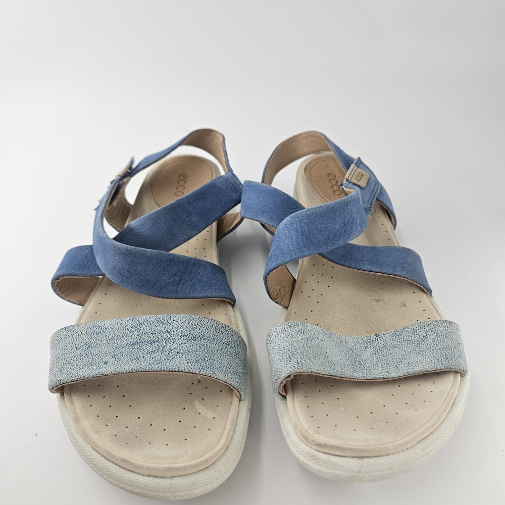 Ecco Damara Women's Size 10 EUR 41 Blue Leather Strap Sandals